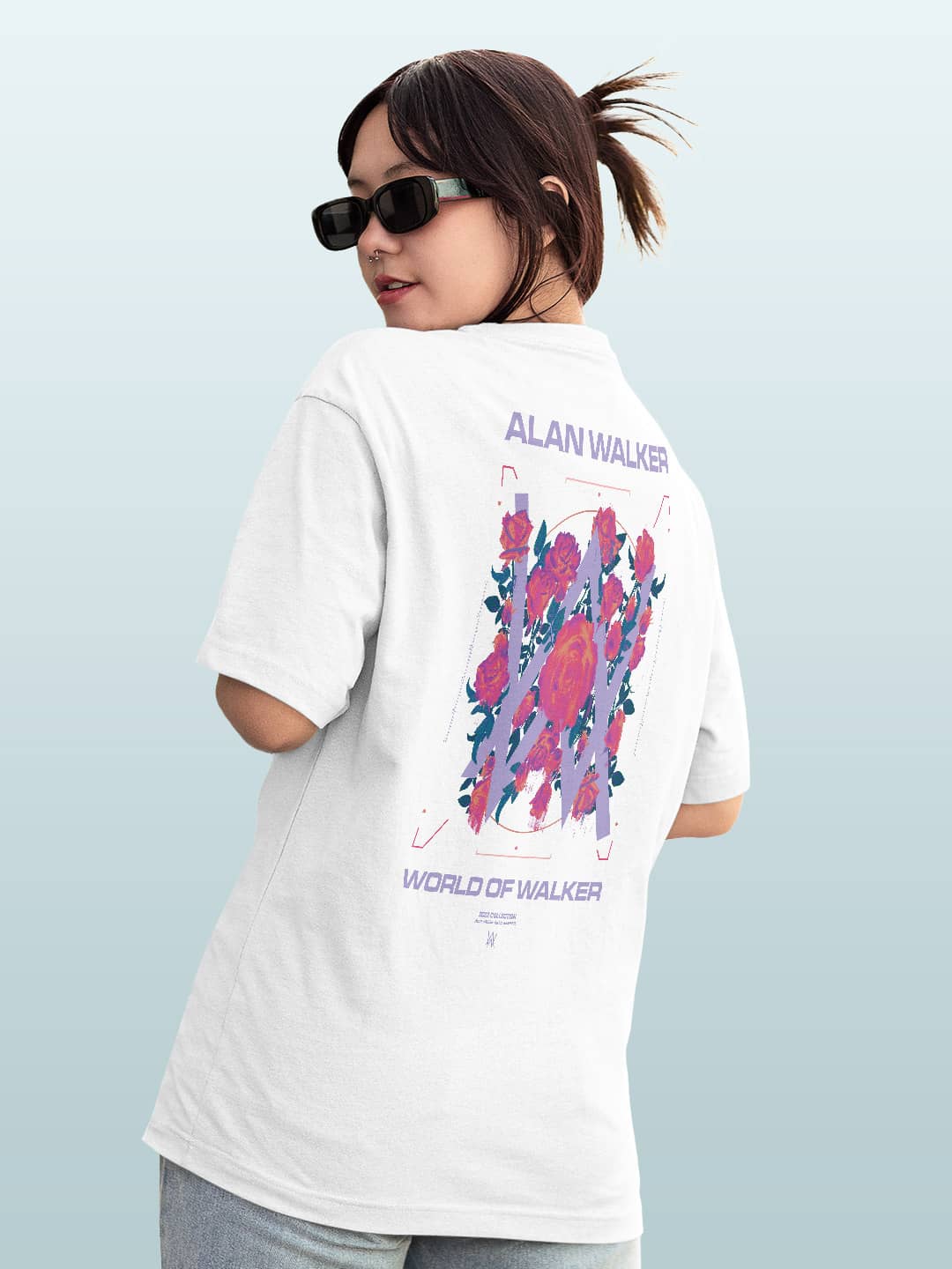 Alan Walker Melting Rose - Womens Oversized T-Shirt White XXL