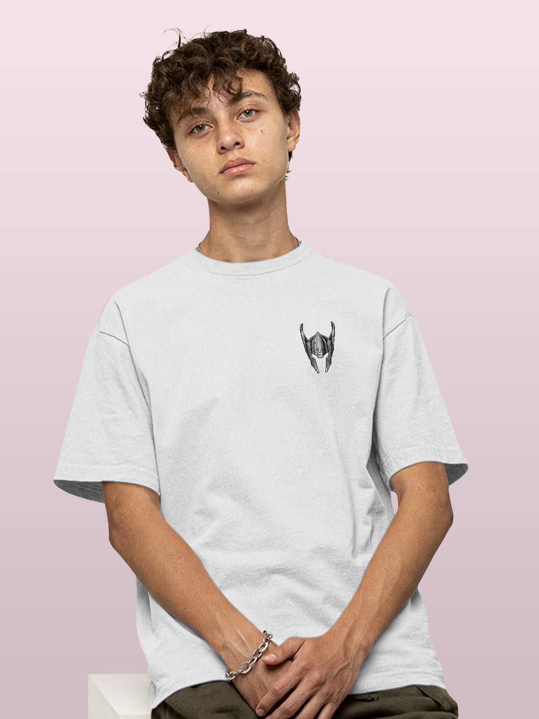 Mischievous Asgardian - Mens Oversized T-Shirt White Small