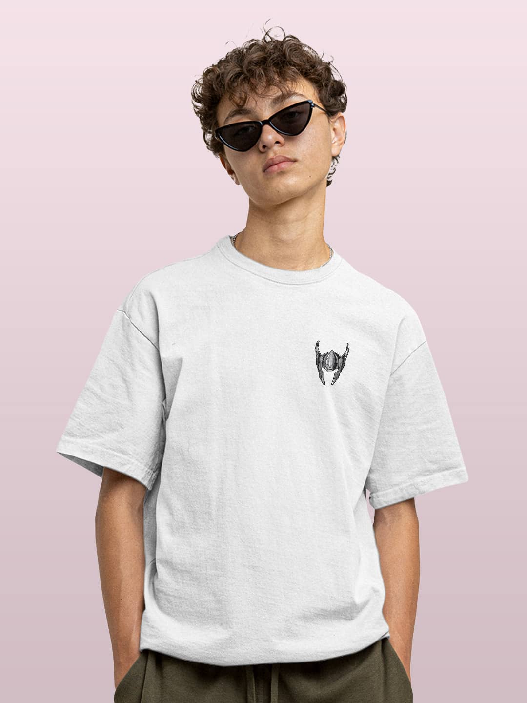 Mischievous Asgardian - Mens Oversized T-Shirt White Small