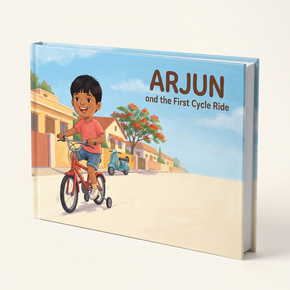 Personalised Storybook, case bound hardback, 11 by 8.5 inches landscape