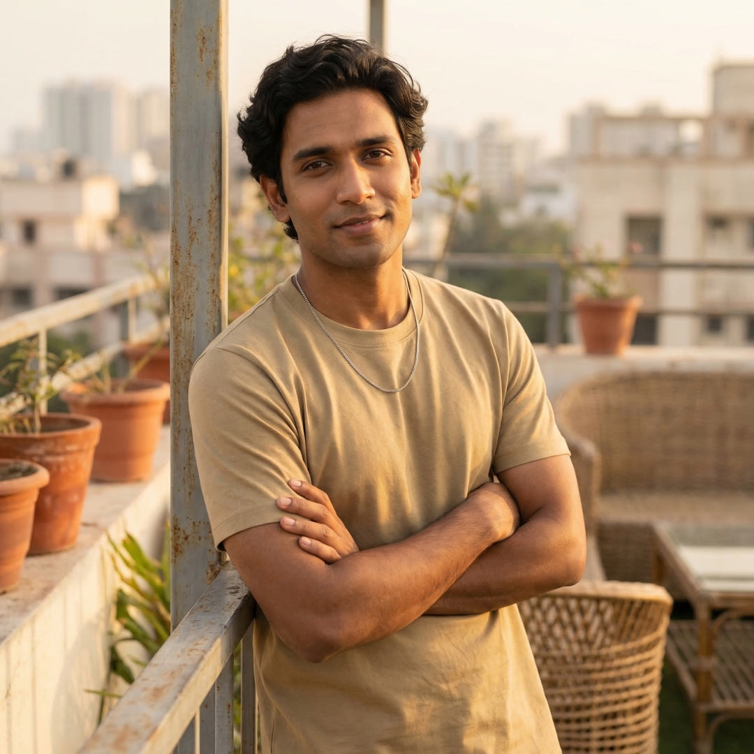 Basics - Unisex T-shirt Beige S