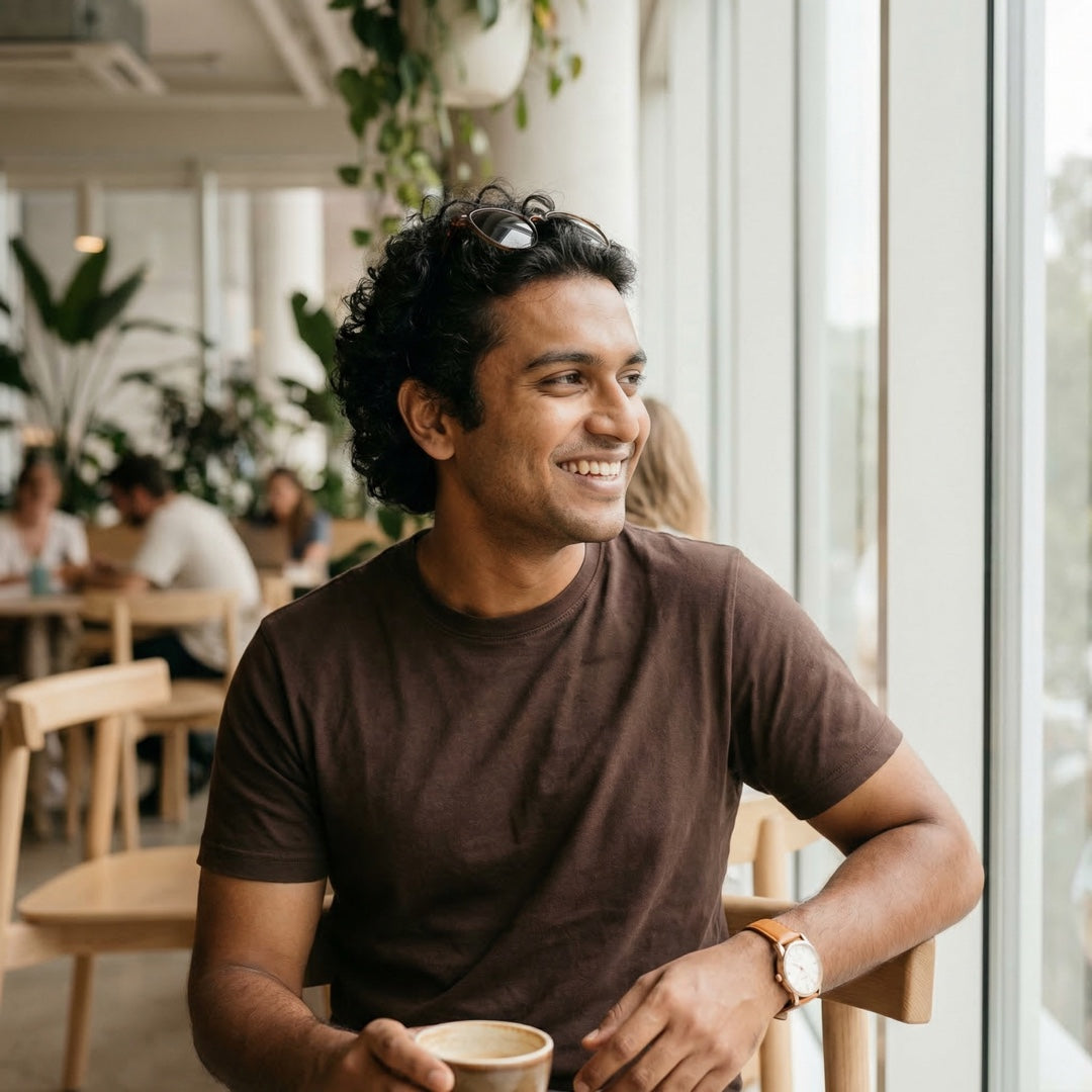 Basics - Unisex T-shirt Coffee S