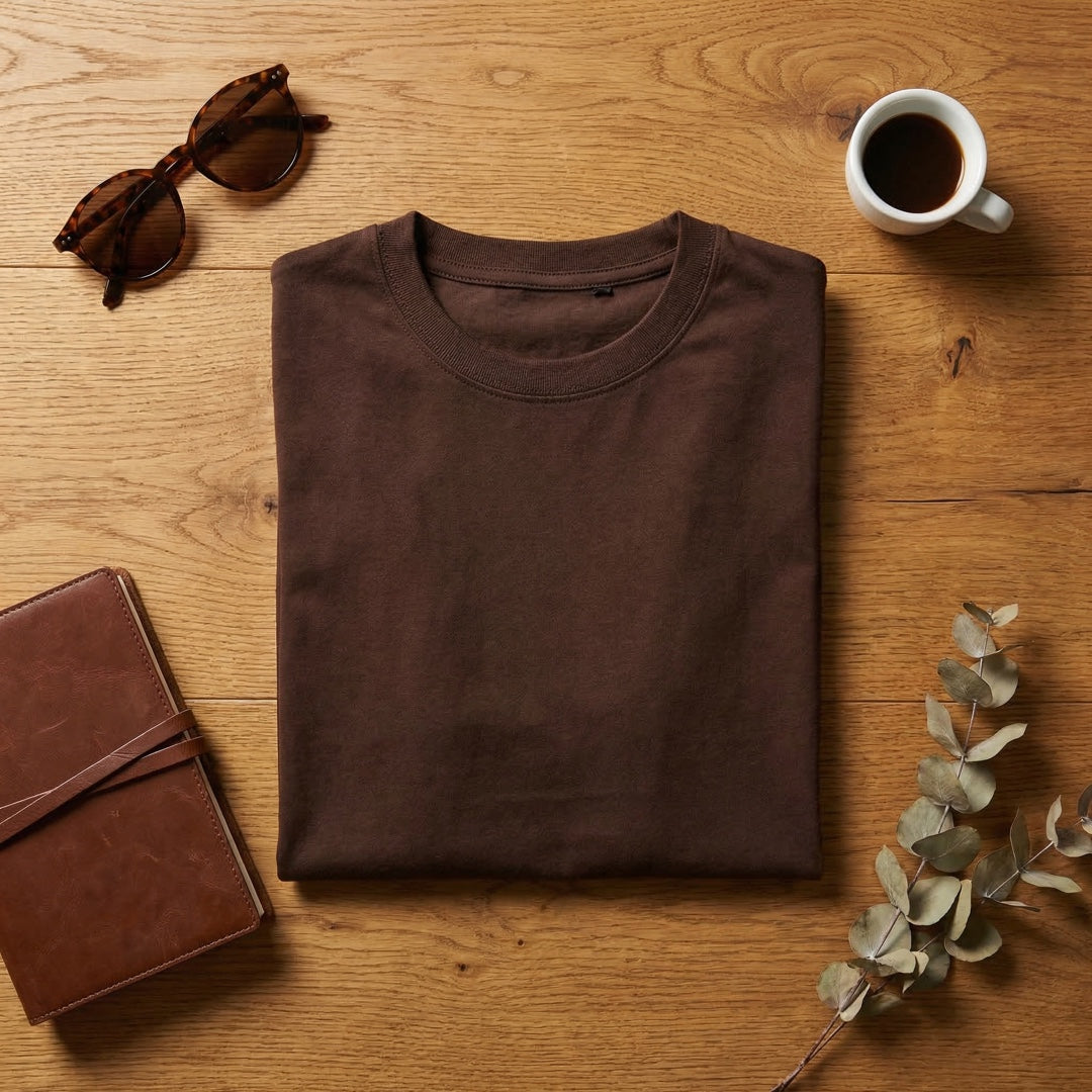 Basics - Unisex T-shirt Coffee L