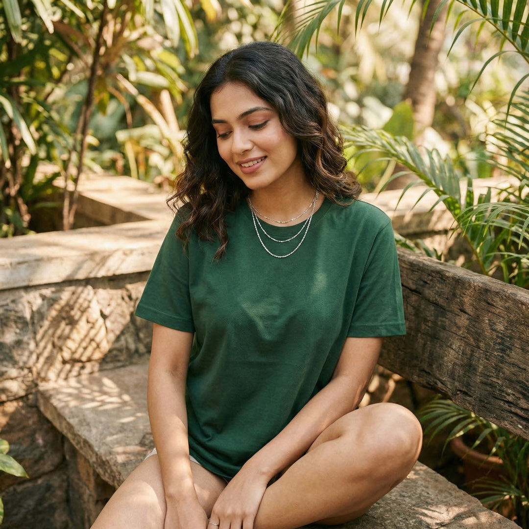 Basics - Unisex T-shirt Green L