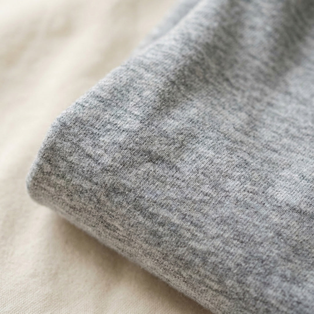 Classic Grey Melange Unisex T-Shirt - detail view | Macmerise