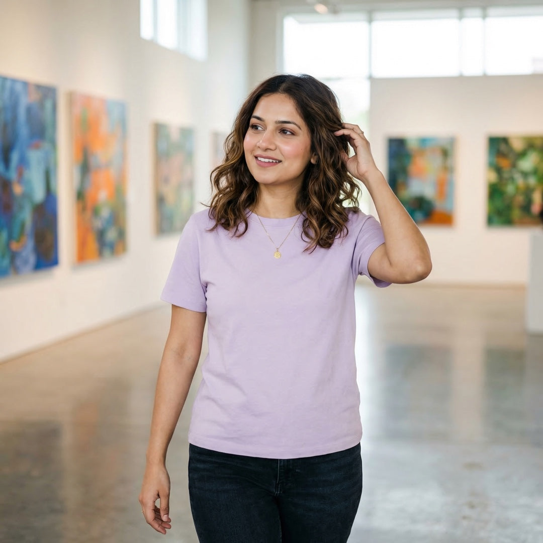 Basics - Unisex T-shirt Lavender XL