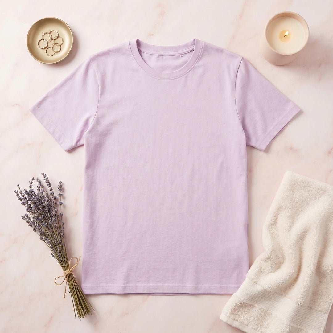Classic Lavender Unisex T-Shirt - detail view | Macmerise