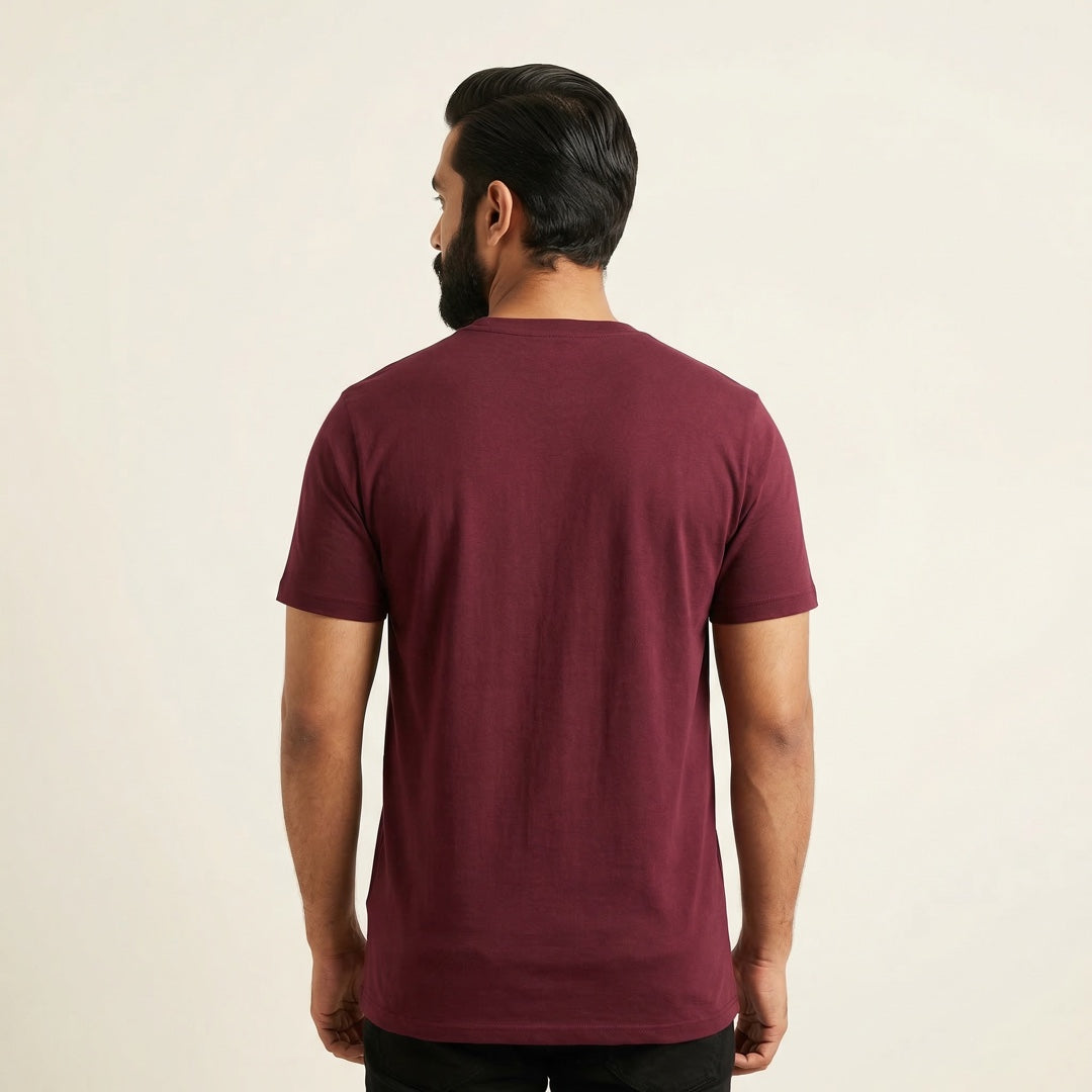 Classic Maroon Unisex T-Shirt - detail view | Macmerise