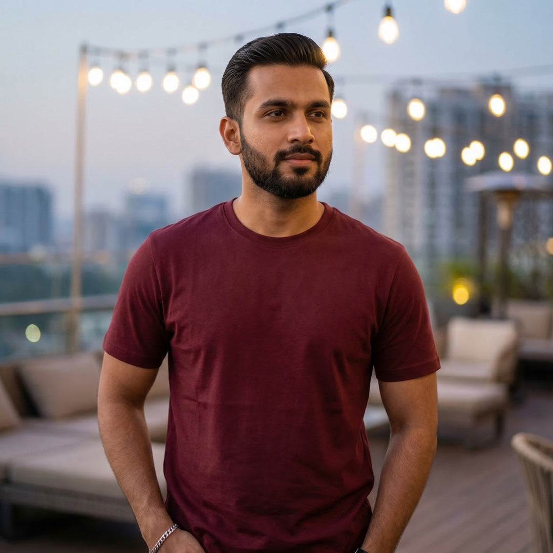 Basics - Unisex T-shirt Maroon L