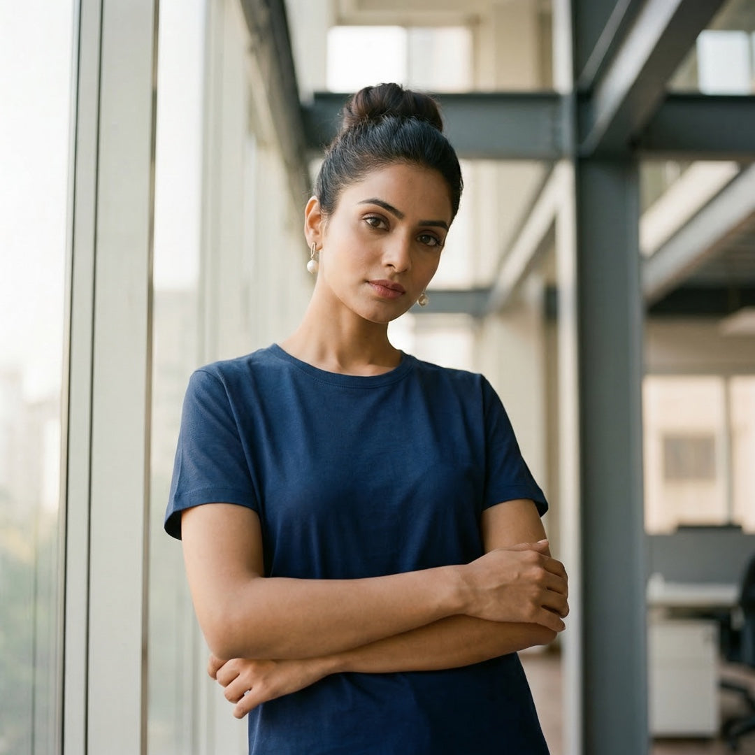 Basics - Unisex T-shirt Navy M