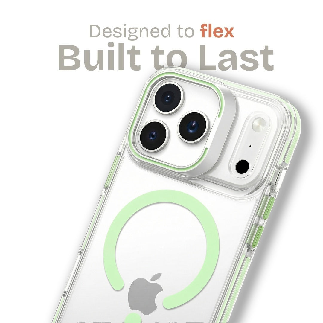 Clear Kickstand iPhone Case for iPhone 17 Pro Tea Green | Macmerise