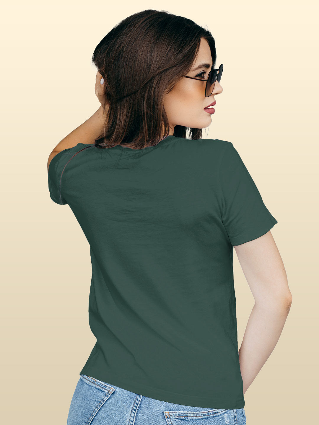 Protagonist - Womens T-Shirt - Regular Fit - Bottle Green - XXL