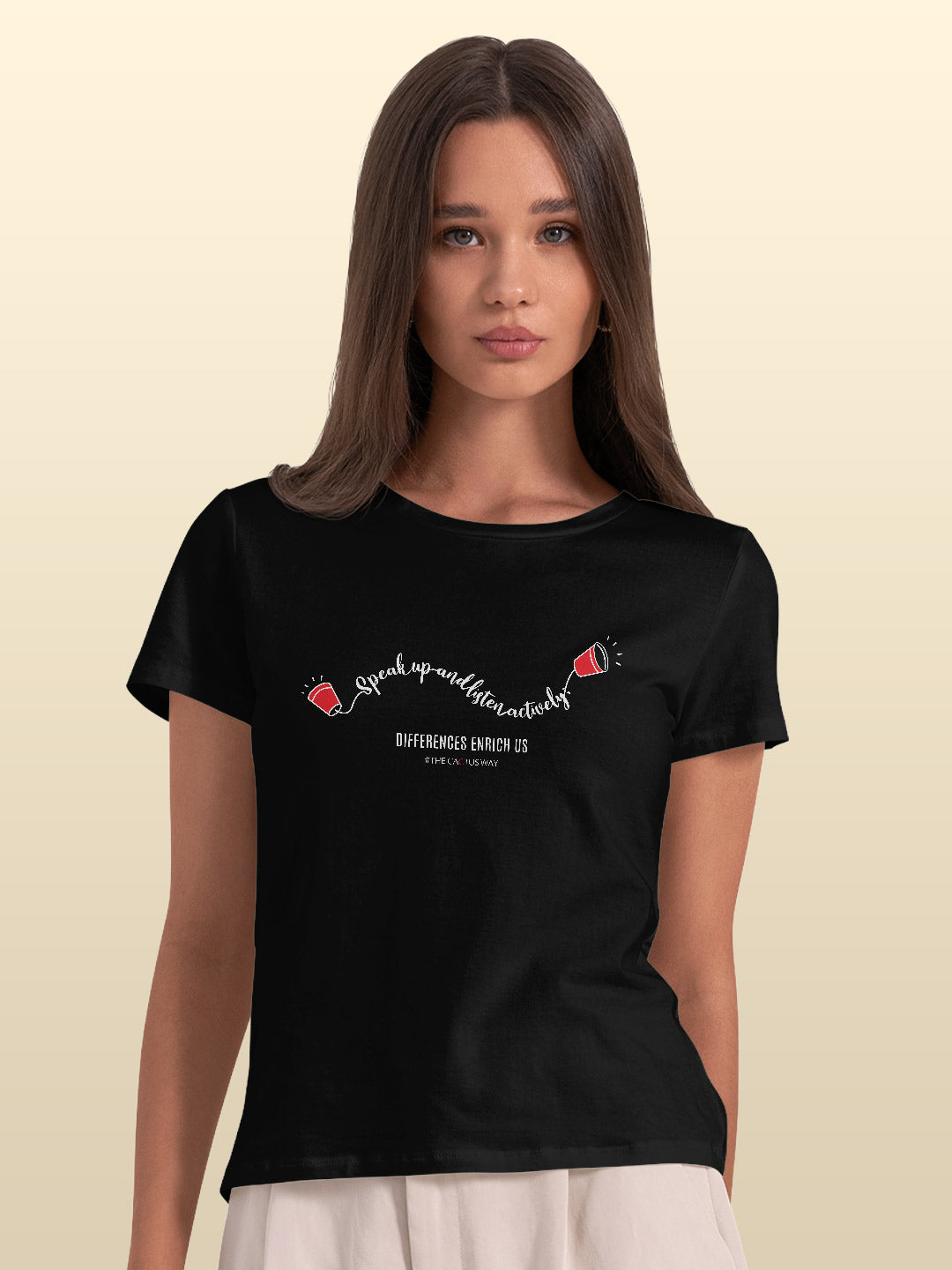 Speak up and listen actively - Womens T-Shirts