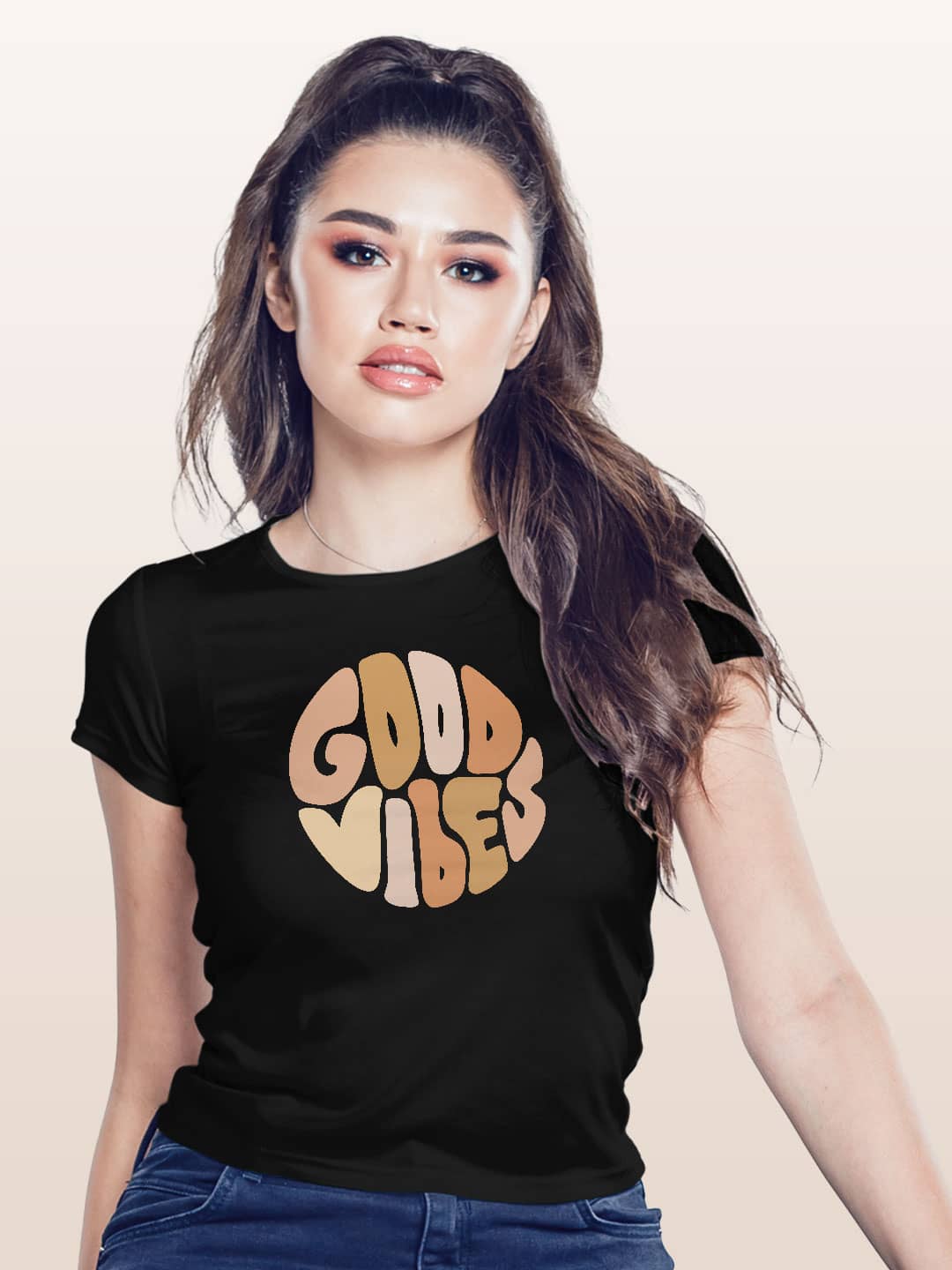Good Vibes - Womens T-Shirt Black XXL