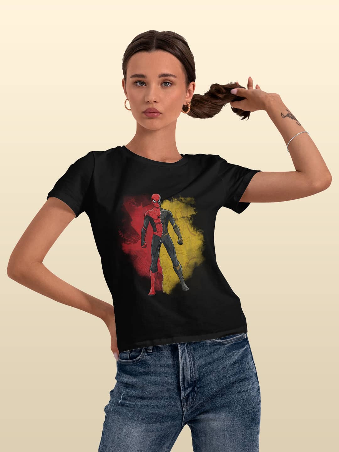 Peter Black and Gold - Womens T-Shirt Black XXL