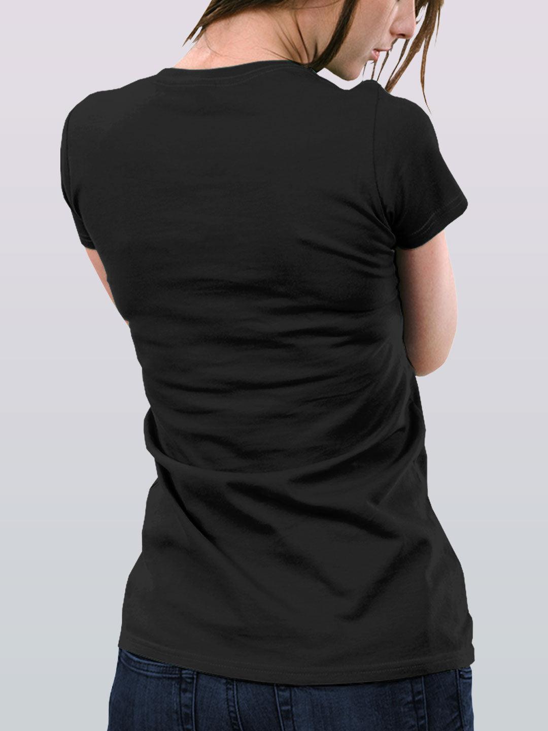 Mickey Silhouette Stroke - Womens T-Shirt Black XL