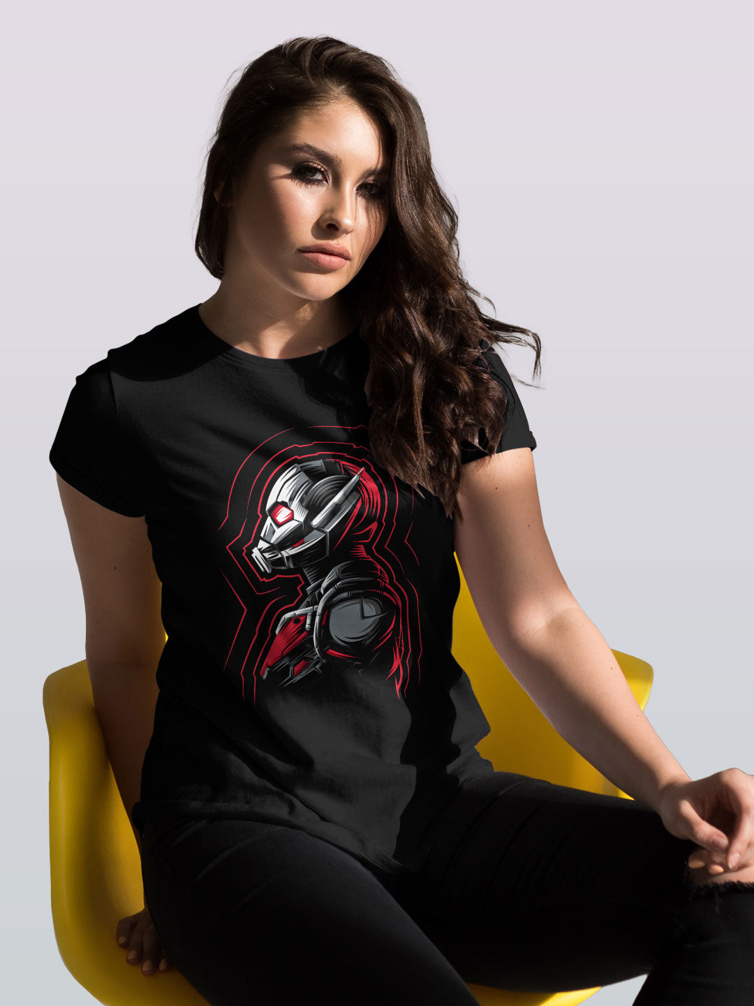 Antman Shrink - Womens T-Shirt Black Medium