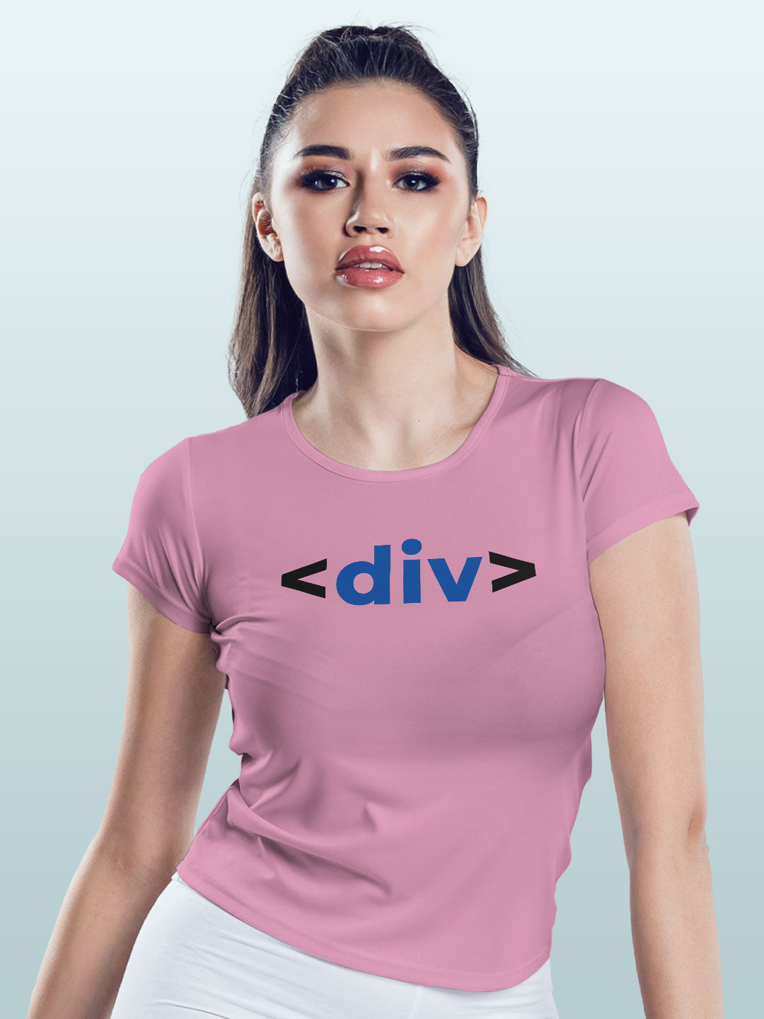 Coder - Womens T-Shirt Baby Pink Large