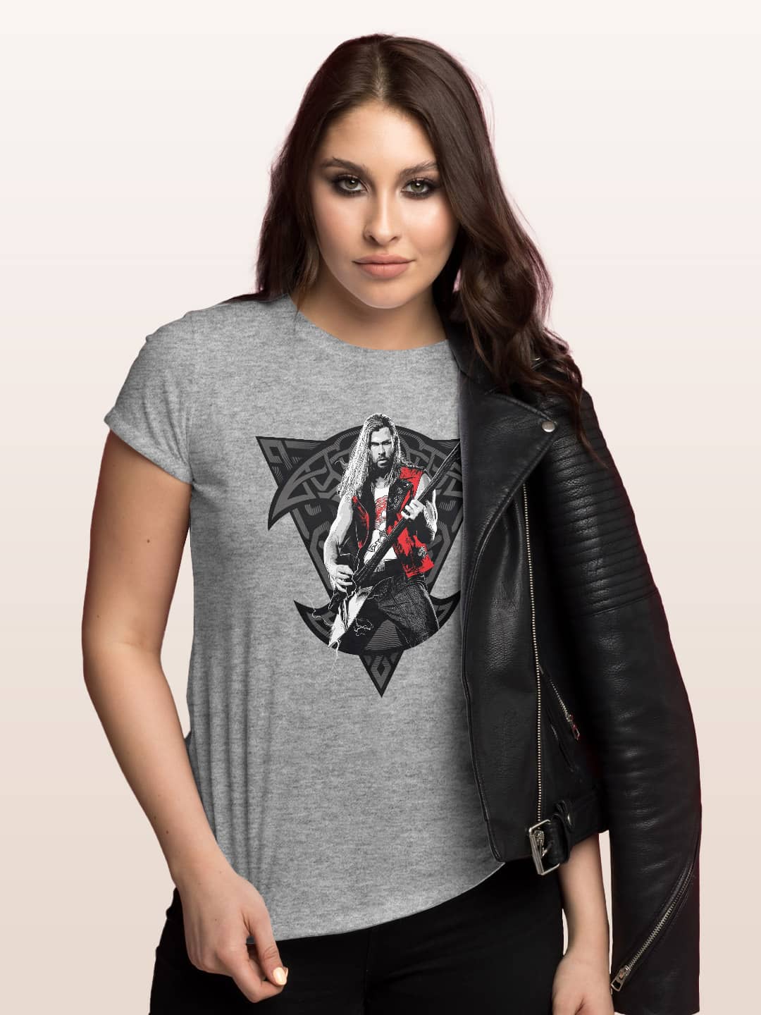 Ravager Thor Swag - Womens T-Shirt - Regular Fit - Grey Melange - Medium