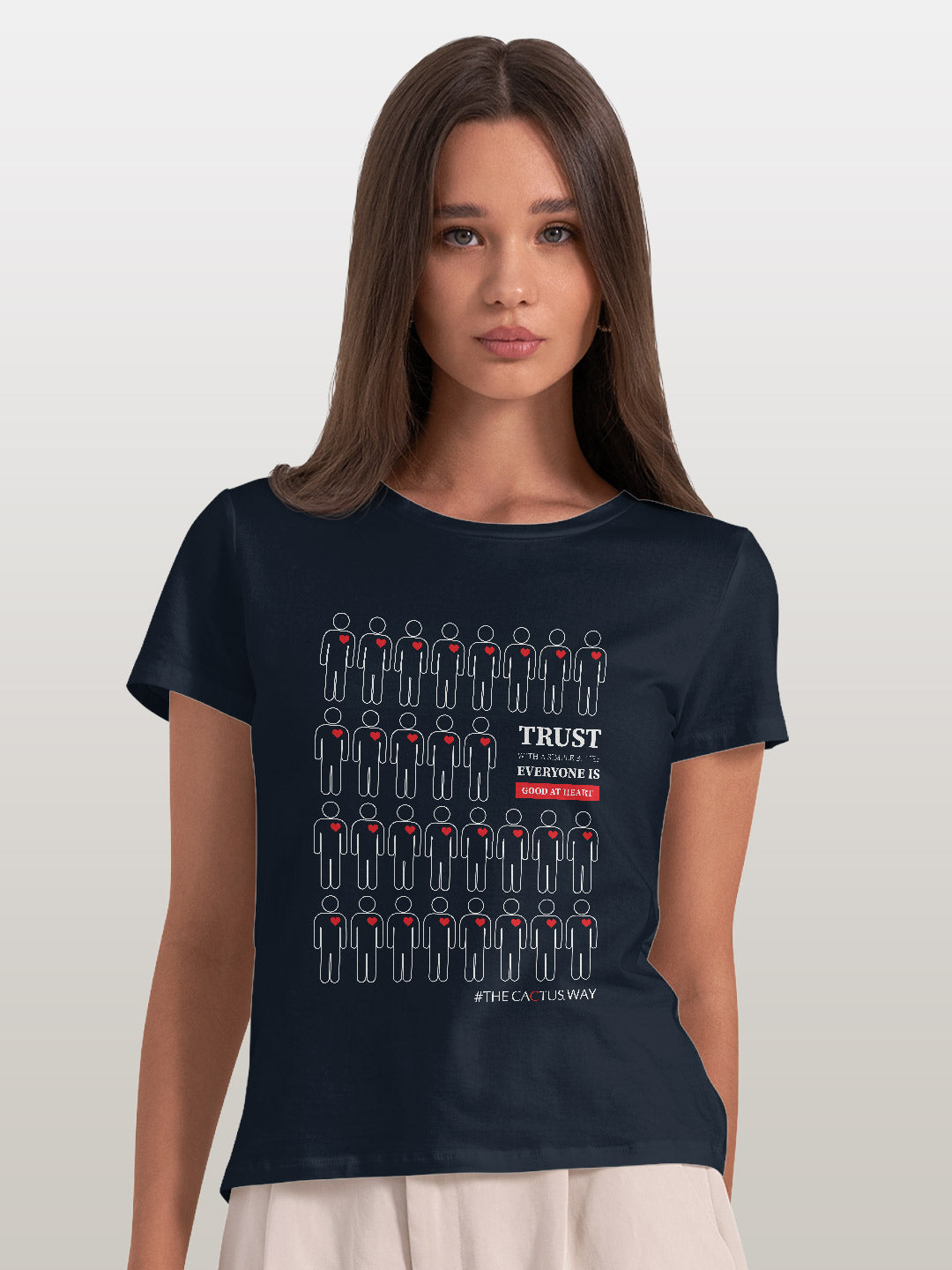 Trust with simple belief - Womens T-Shirts