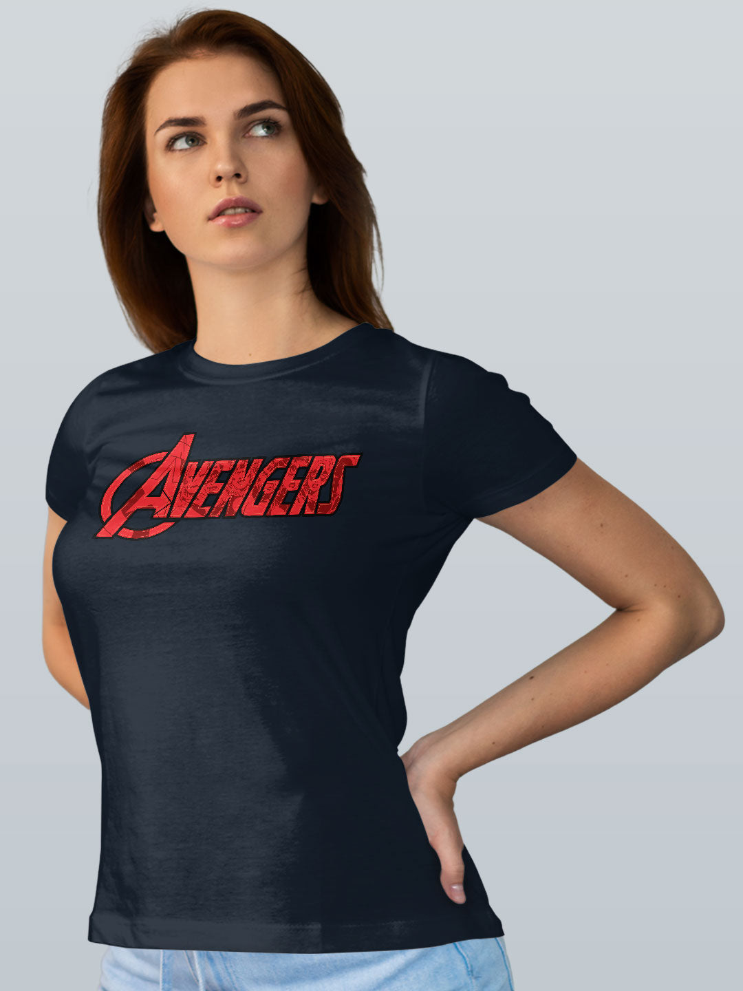 Avengers Reveal - Womens T-Shirt Navy Blue Small