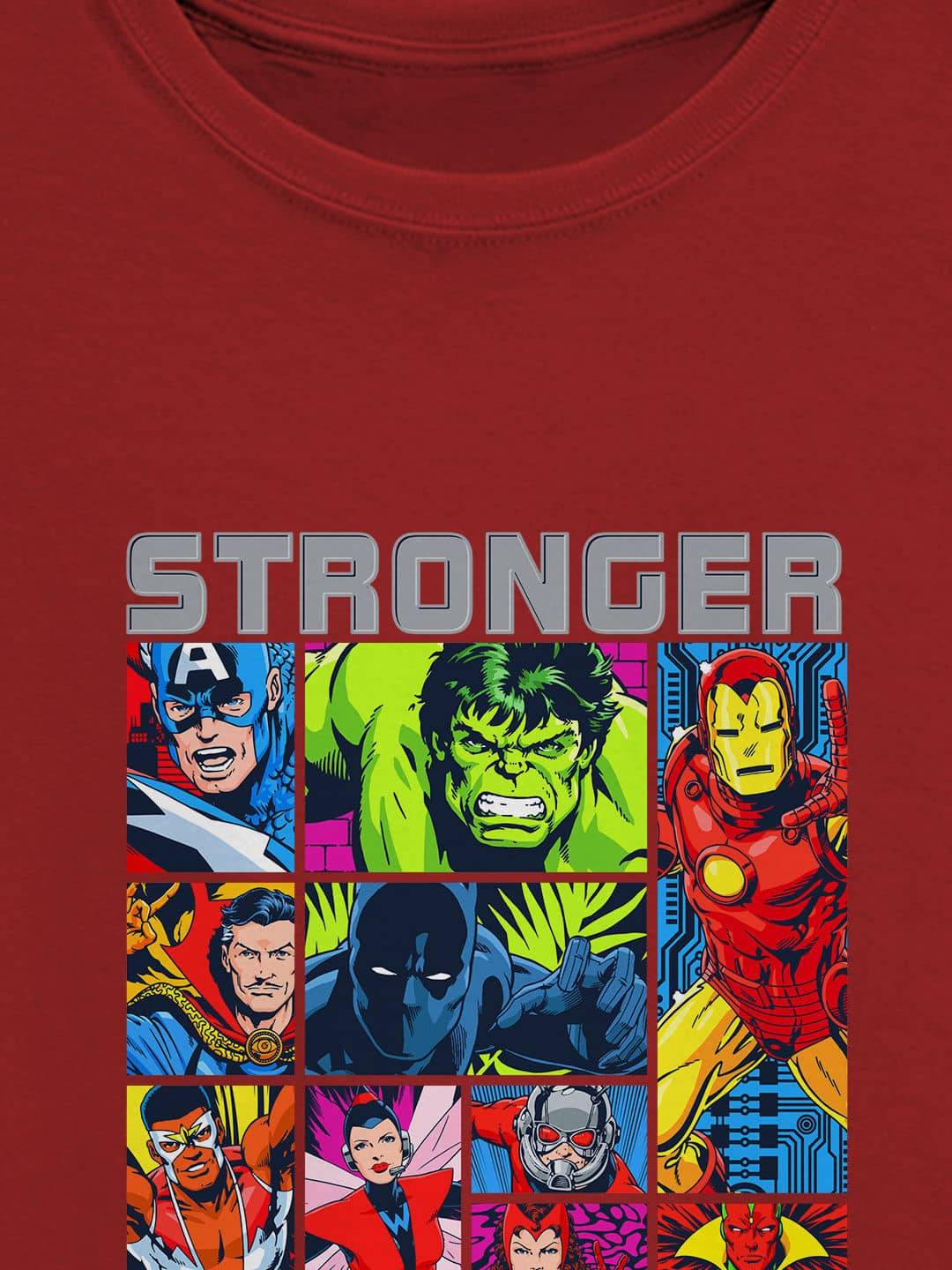 Avengers Stronger Together - Womens T-Shirt Red Large
