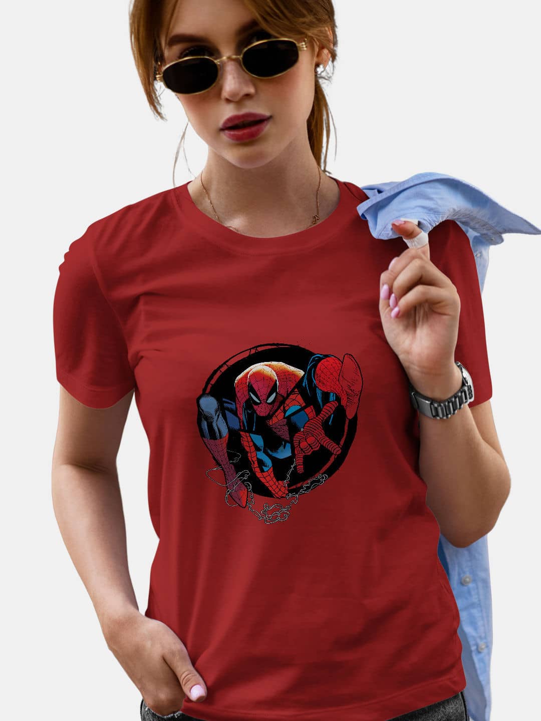 Spidey Comics - Womens T-Shirt Red XXL
