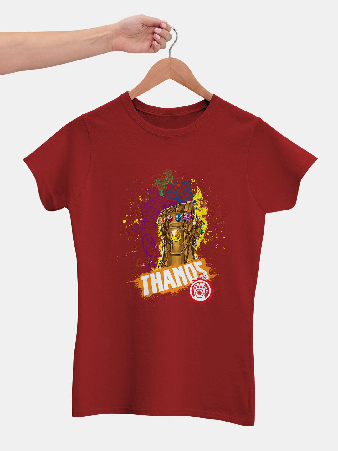 CMYK Thanos - Womens T-Shirt Red Large