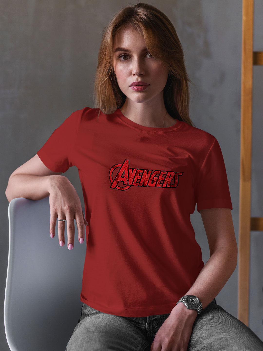 Avengers Reveal - Womens T-Shirt Red Large