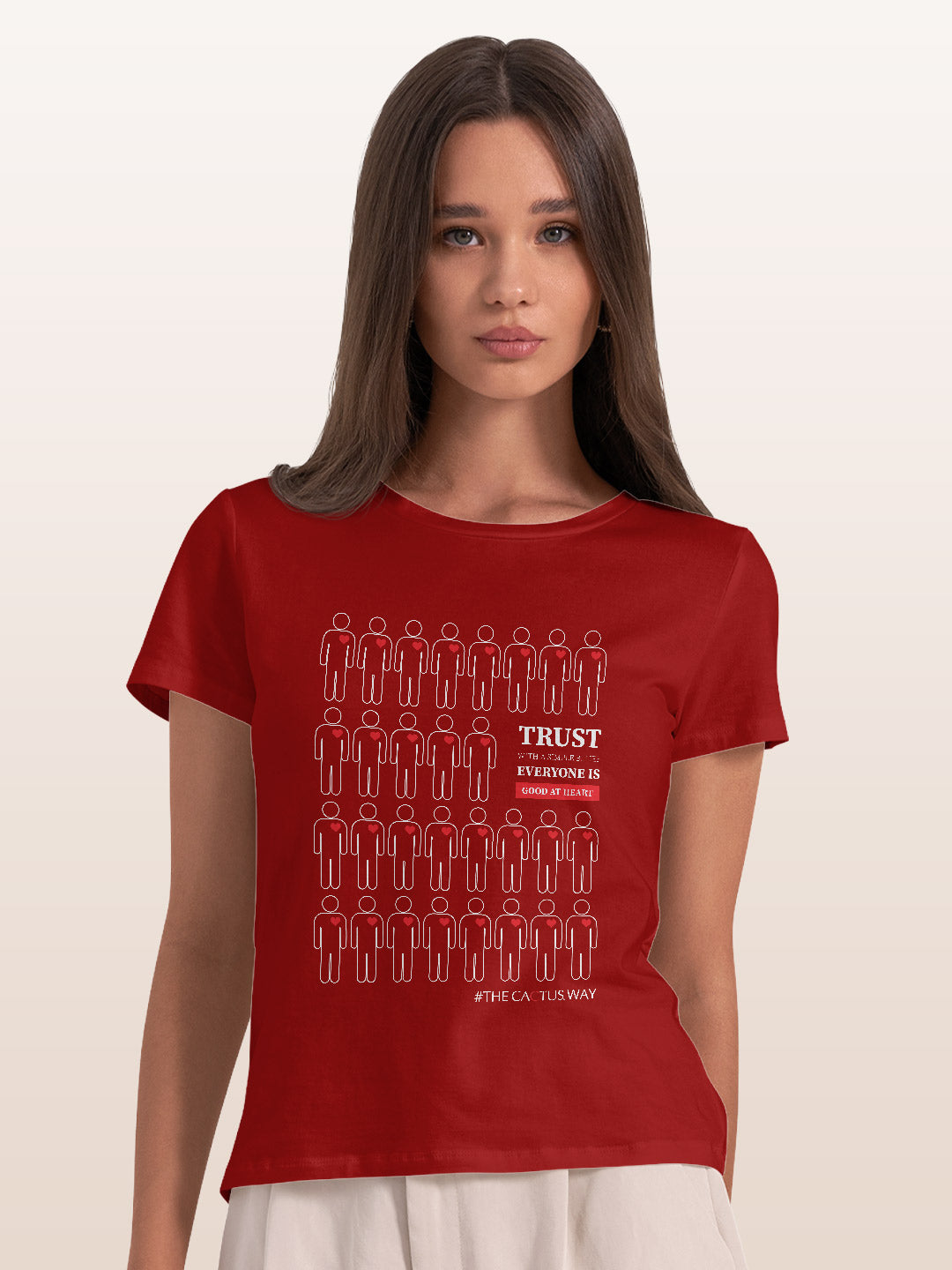 Trust with simple belief - Womens T-Shirts