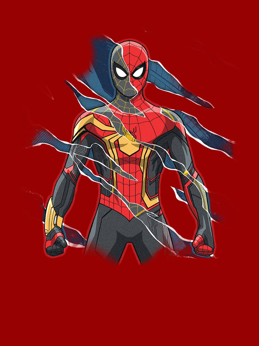 All 3 Spidey - Womens T-Shirt Red XXL