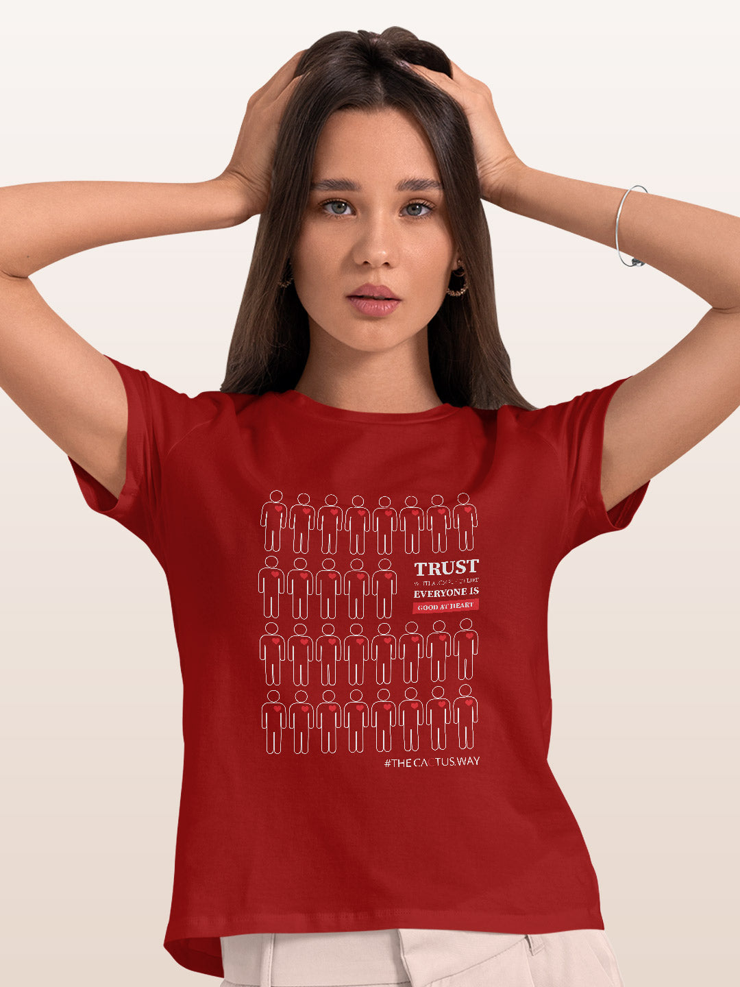 Trust with simple belief - Womens T-Shirts