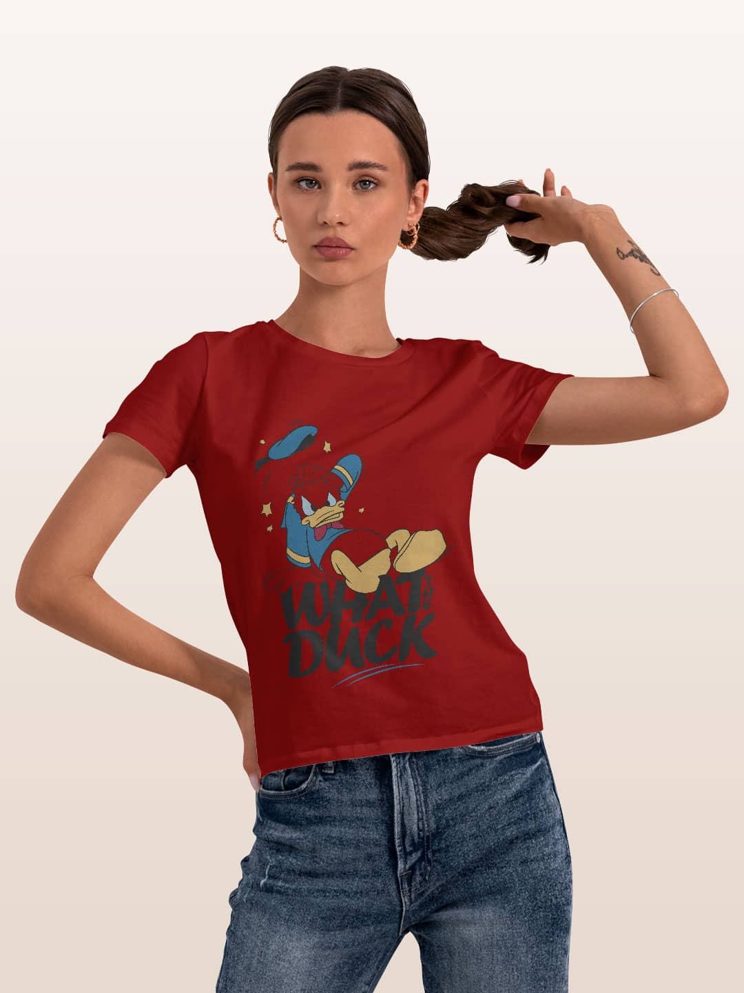 What The Duck - Womens T-Shirt Red XL