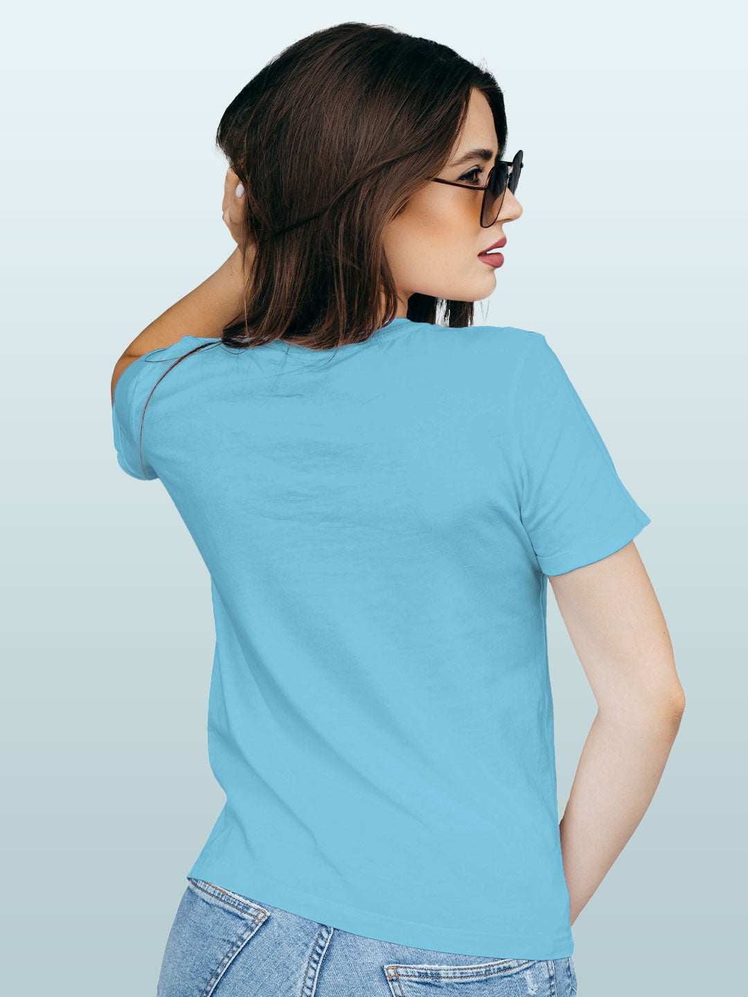 Angry Donald - Womens T-Shirt Sky Blue Medium