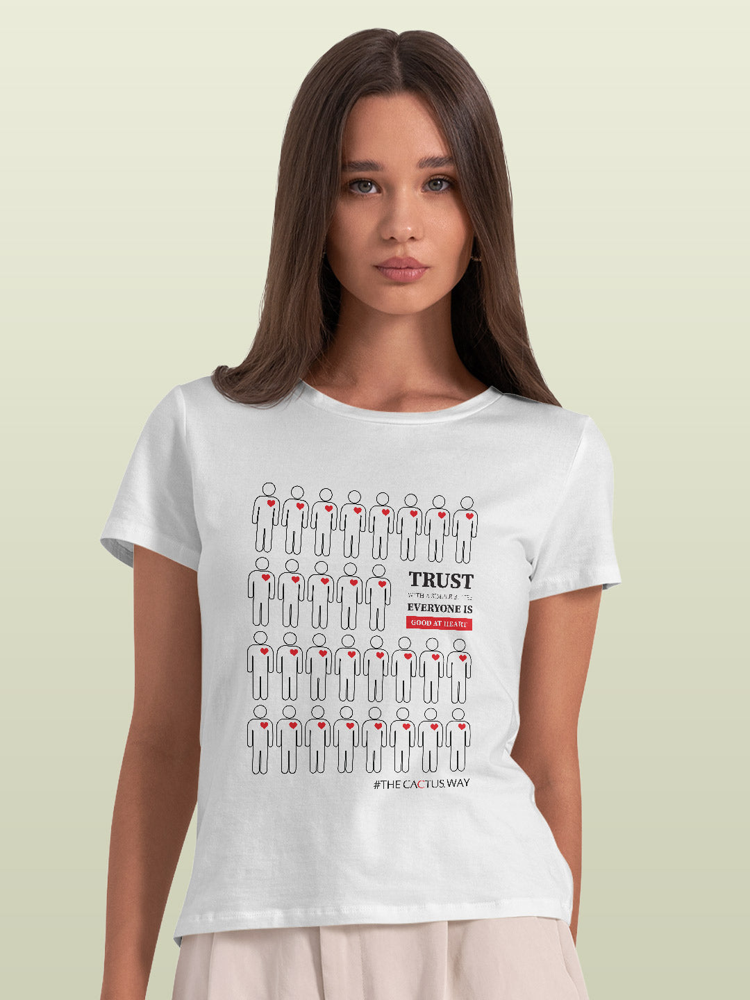 Trust with simple belief - Womens T-Shirts