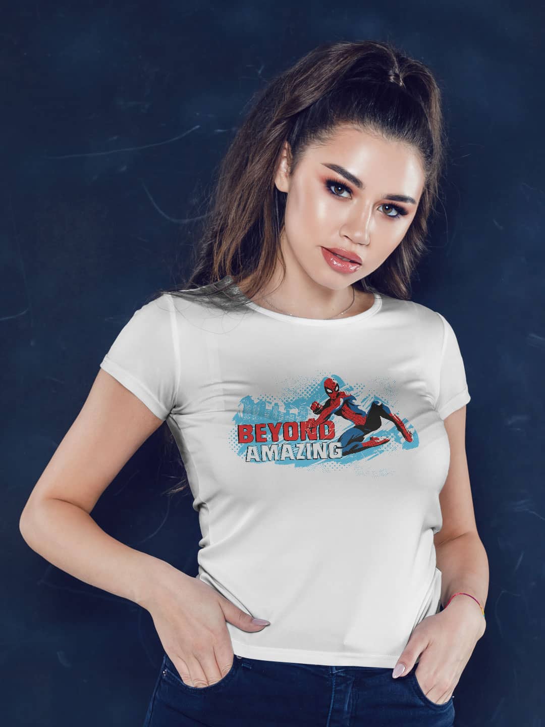 Beyond Amazing Spider Man - Womens T-Shirt White Large