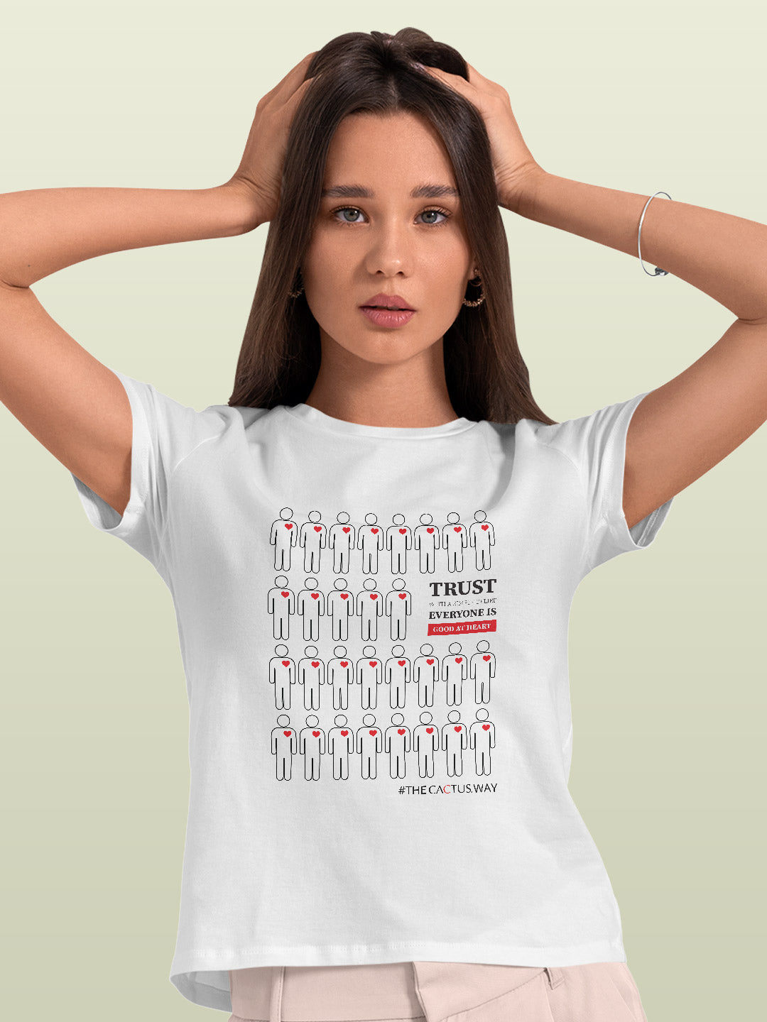 Trust with simple belief - Womens T-Shirts