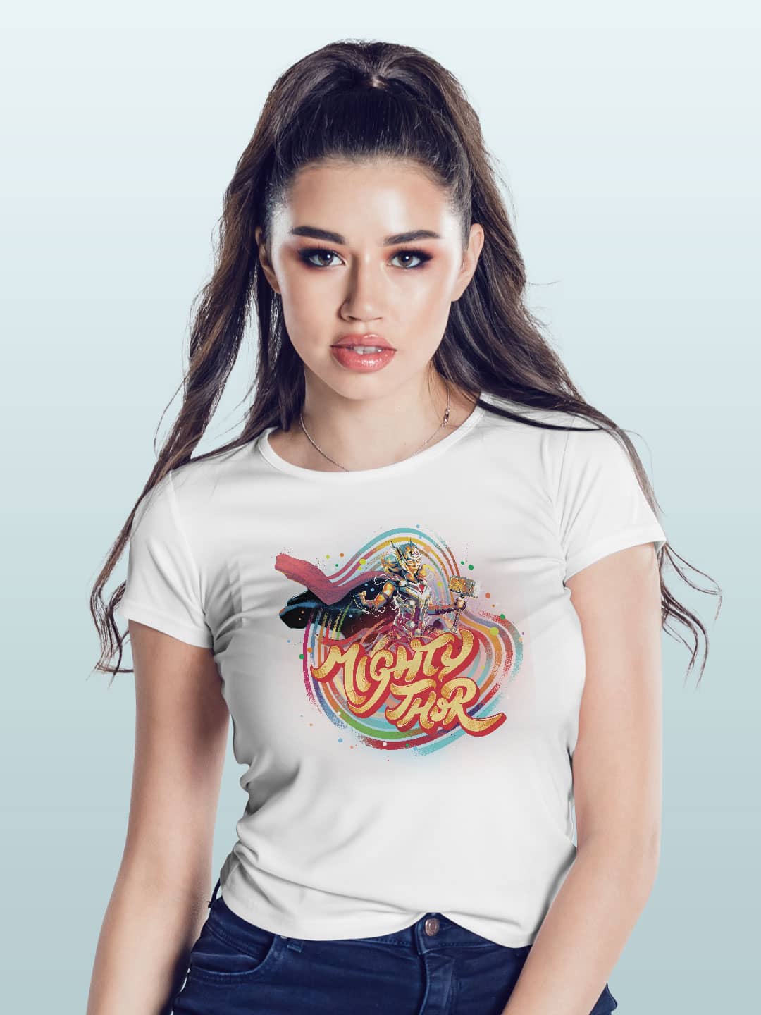 Bifrost Mighty Thor - Womens T-Shirt White XL