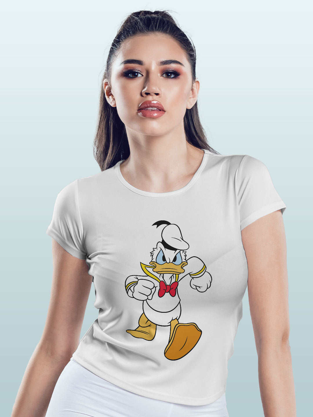 Angry Donald - Womens T-Shirt White Large
