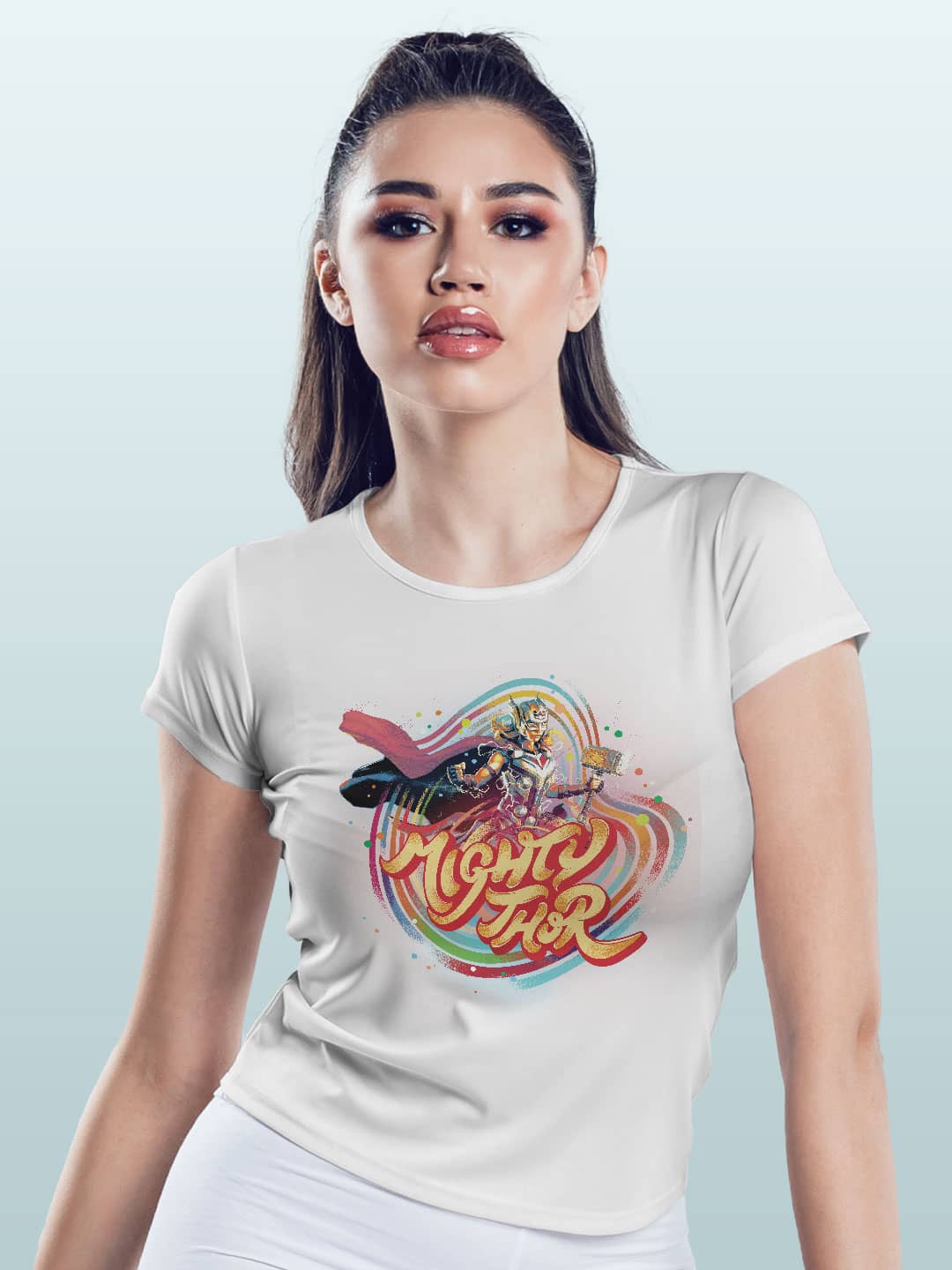 Bifrost Mighty Thor - Womens T-Shirt White XL