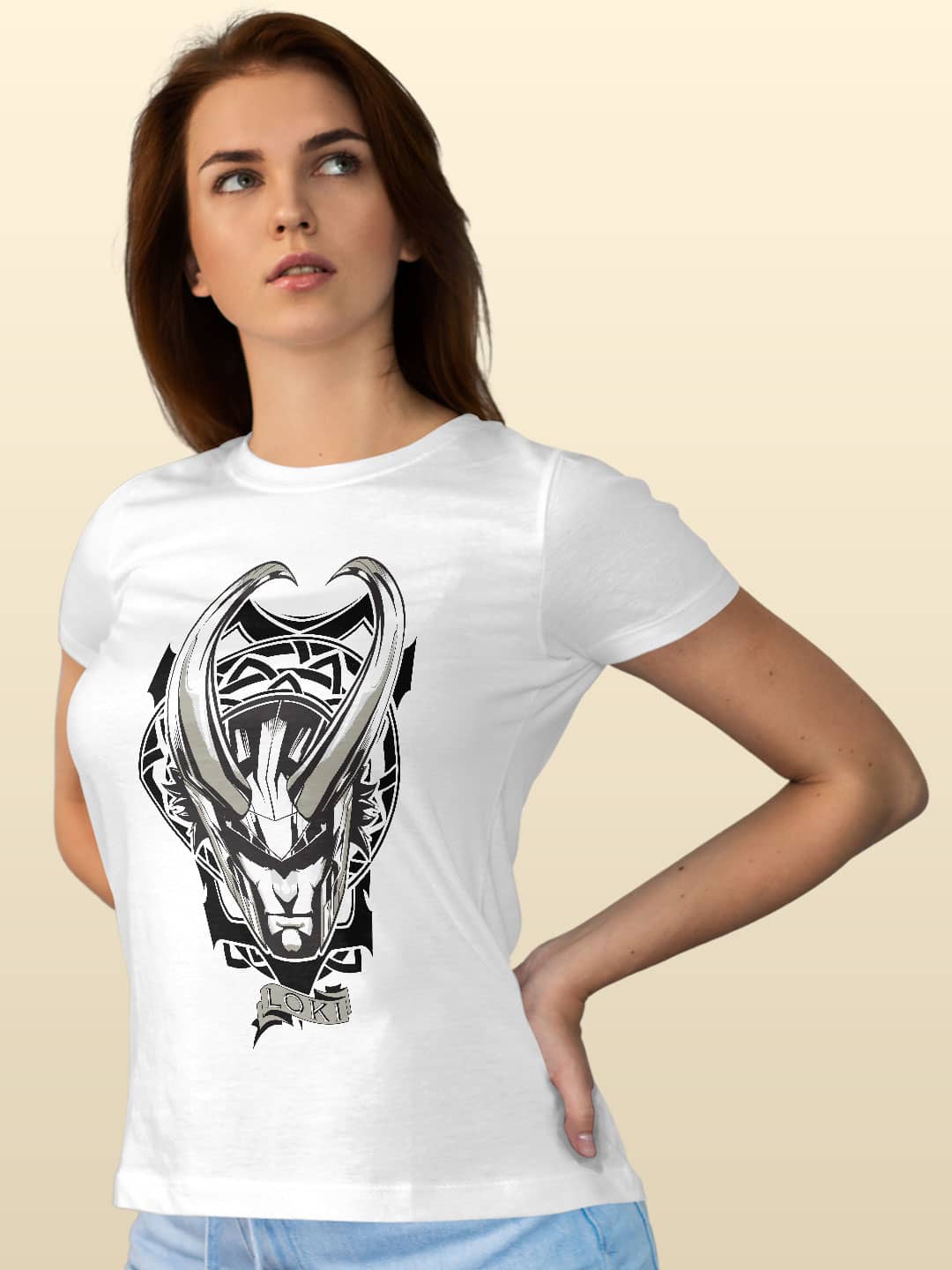 Mischievous Asgardian - Womens T-Shirt White Medium View 4