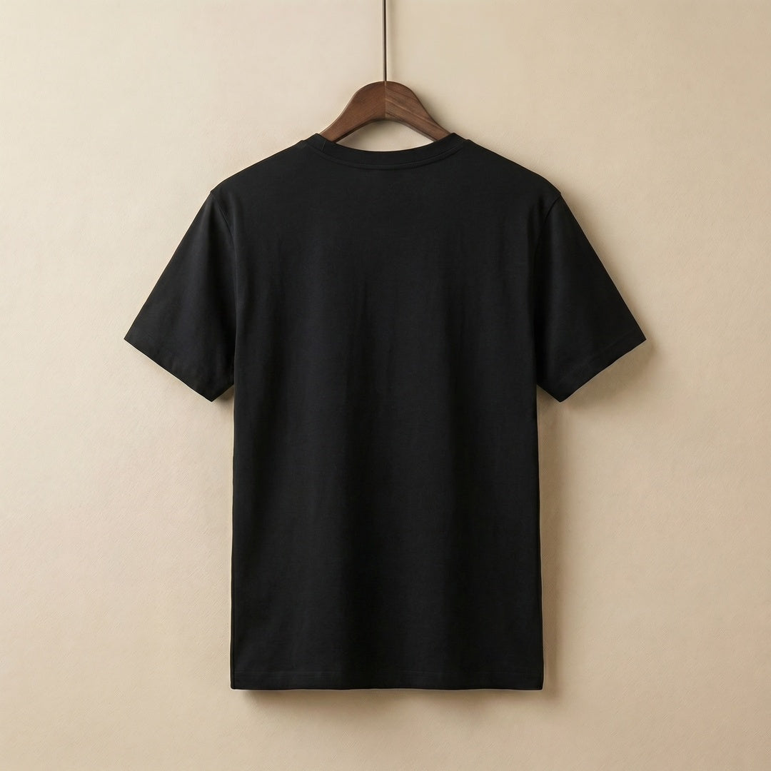 Black T-Shirt Back View
