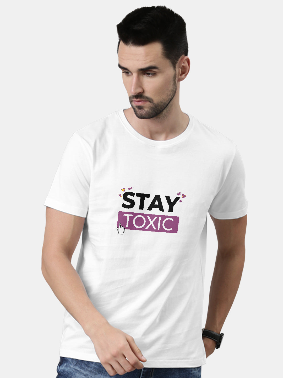 Stay Toxic - Mens T-Shirt White