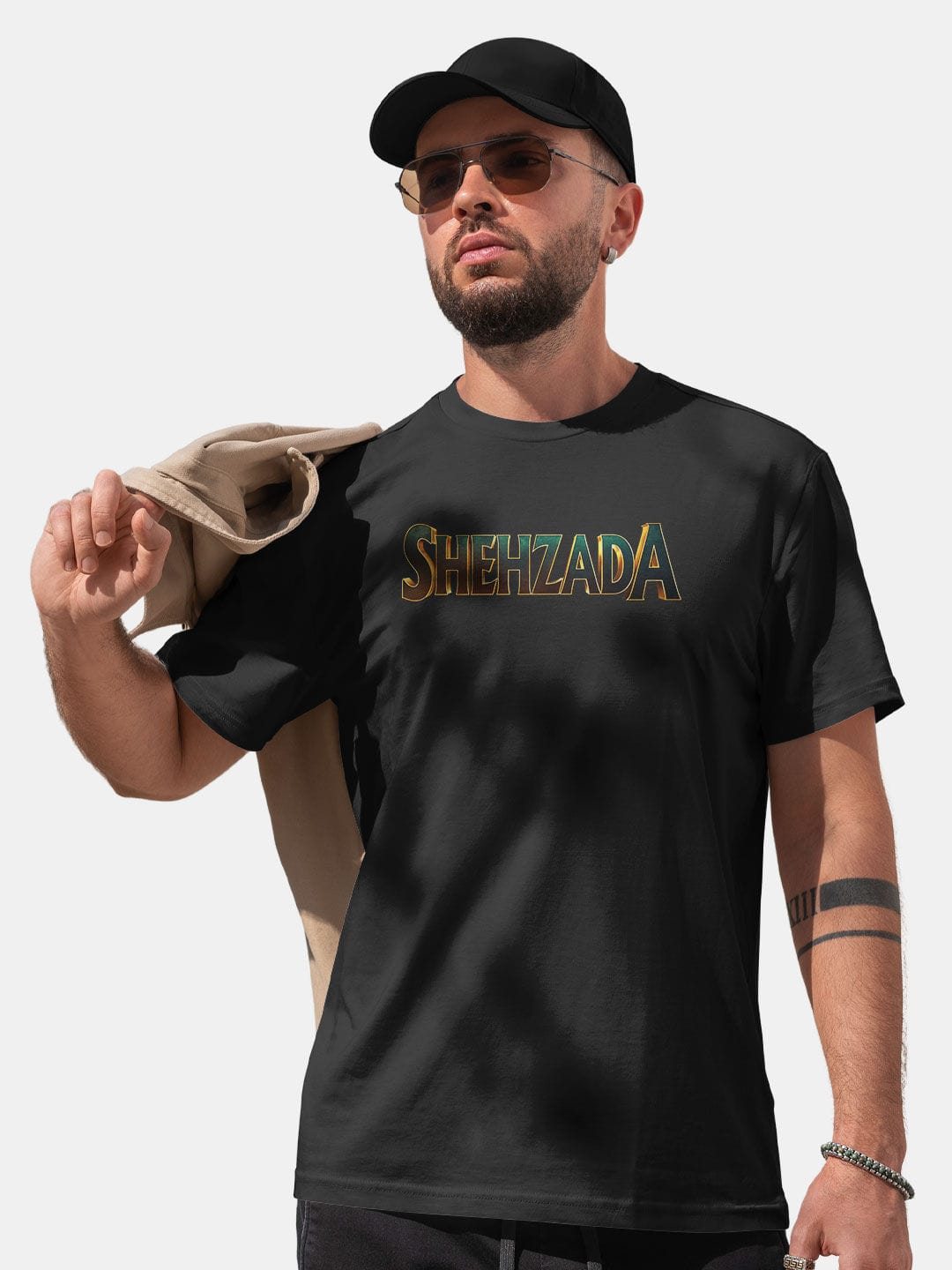 Shehzada Primary Logo - Mens T-Shirt Black XL