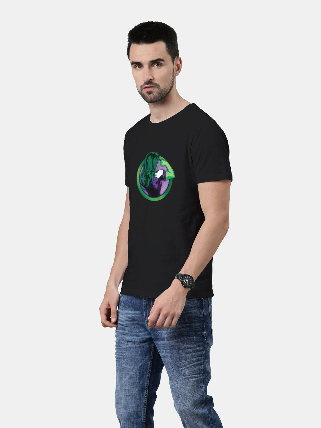 She Hulk Flex - Mens T-Shirt Black XL