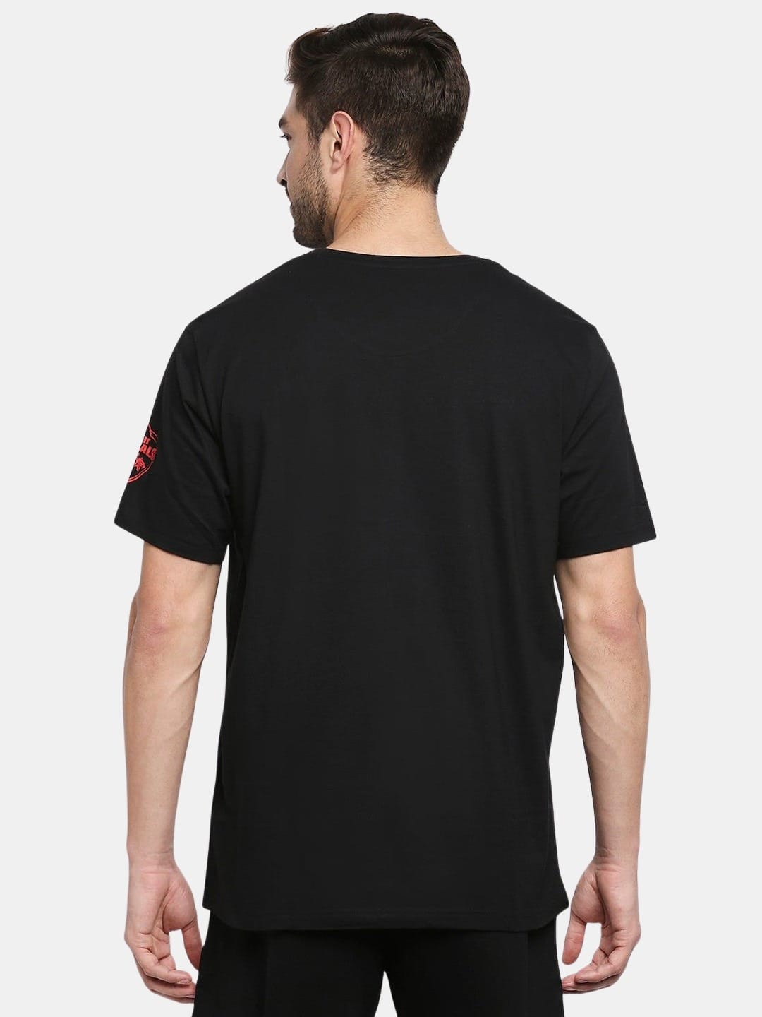 Delhi Capitals Text - Mens T-Shirt Black XL