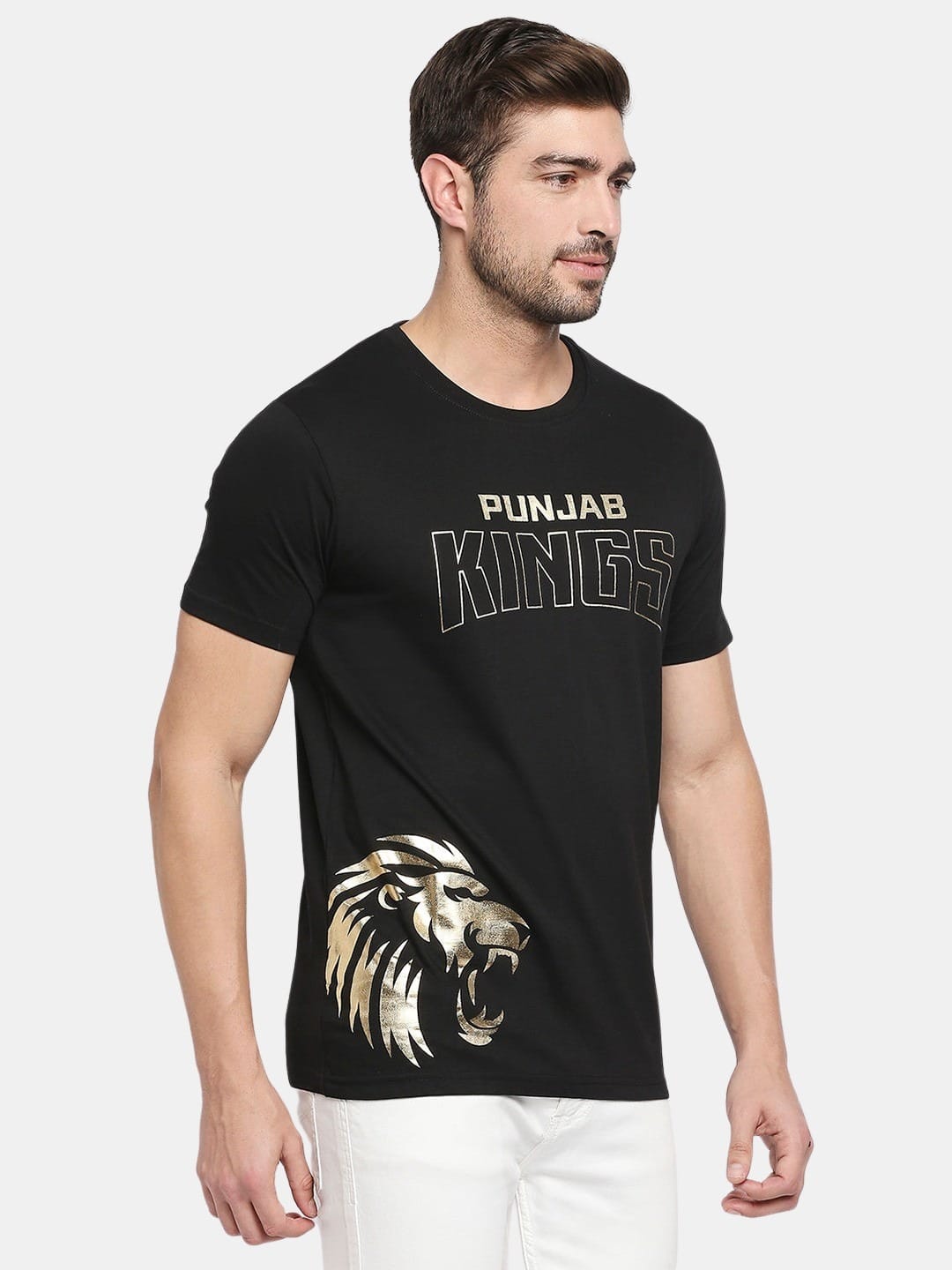 Punjab Kings Golden Lion - Mens T-Shirt Black XXL