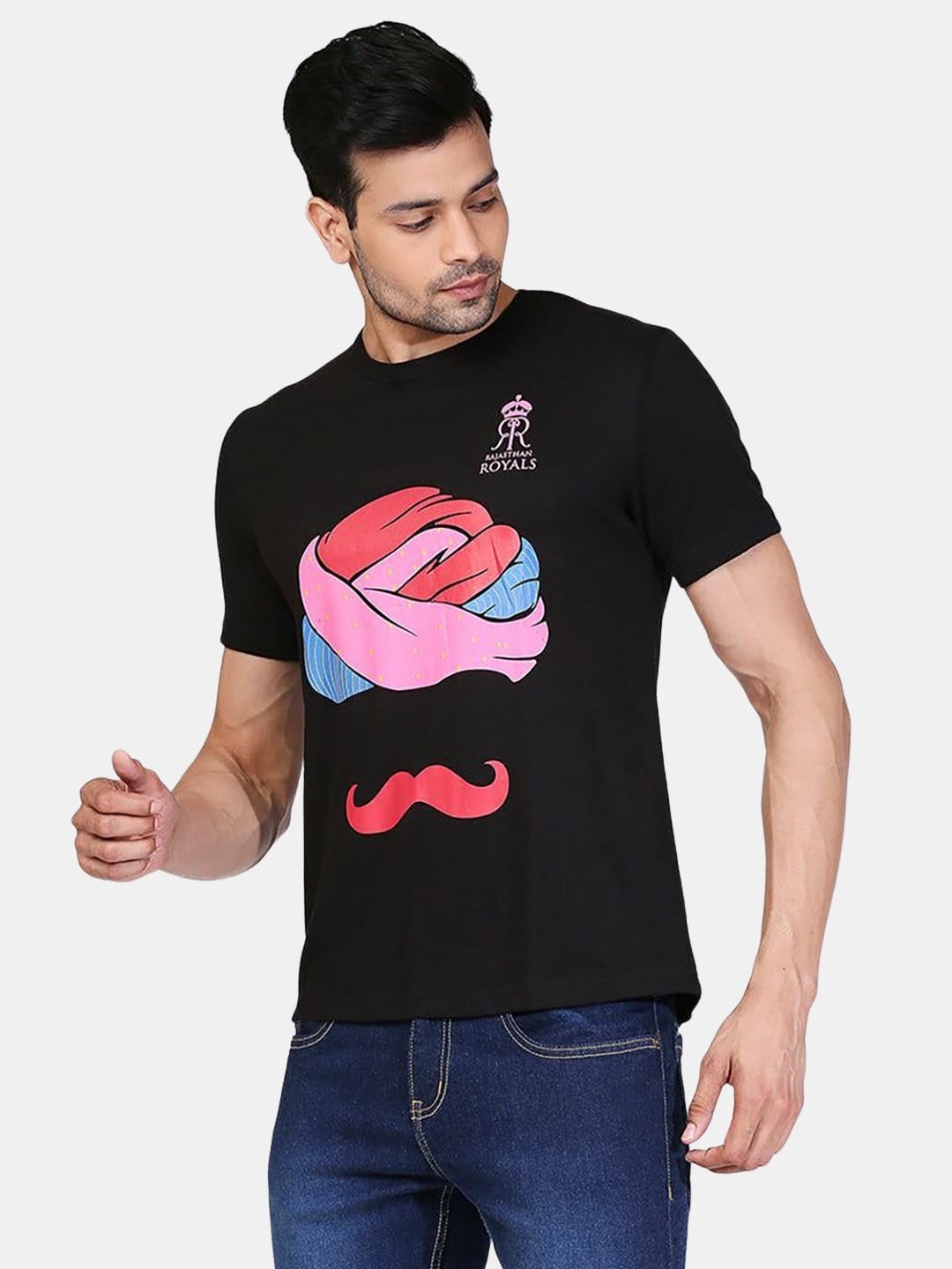 Rajasthan Royals Turban - Mens T-Shirt Black Small