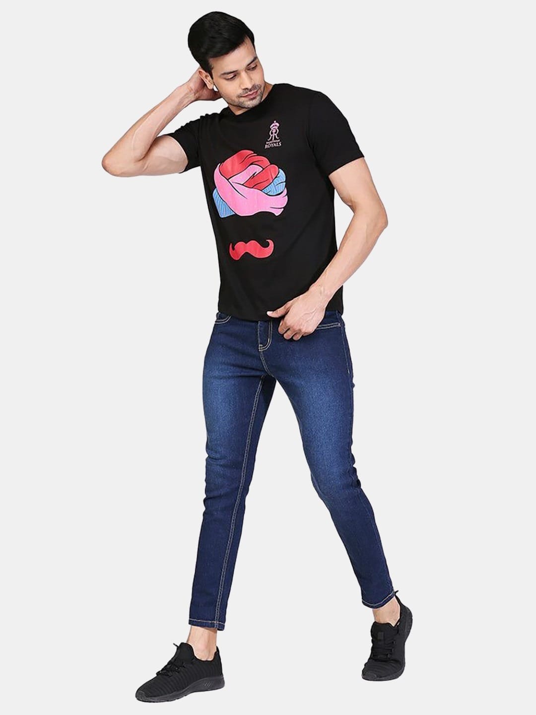 Rajasthan Royals Turban - Mens T-Shirt Black Small