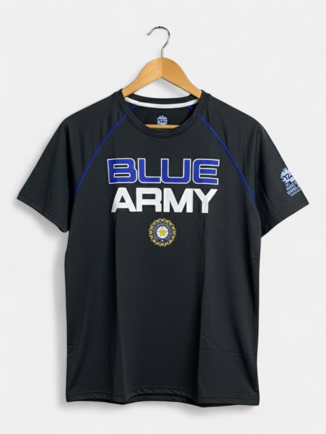 Blue Army - Mens T-Shirt Black Large